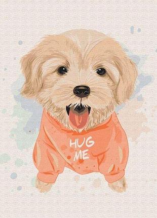 Набор картина по номерам "собачка дружок" 40х50см bs51351, yargo