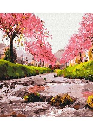 Набор картина по номерам "река у сакуры" 40х50см bs25577, yargo