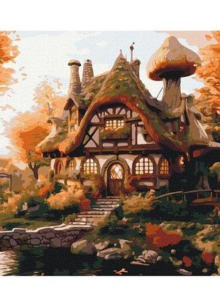 Набір картина за номерами "осінній будиночок" 48х60см bs53793l, yargo