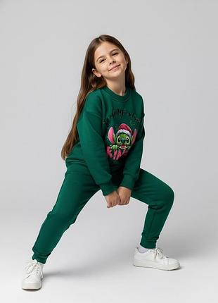 Теплый костюм для девочки