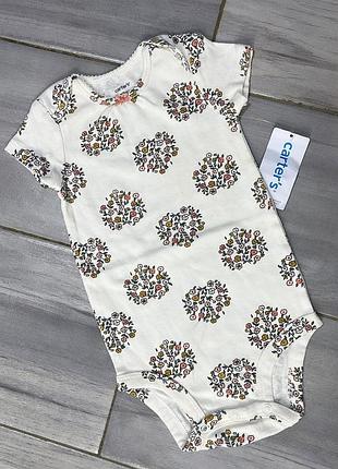 Боді бодік carters картерс з коротким рукавом для дівчинки