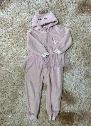 Піжама плюшева на дівчинку