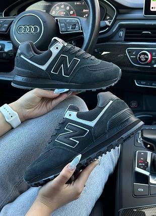 🌺женские кроссовки new balance 574 hd dark grey black