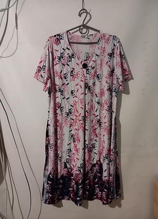 Плаття з поясом великий розмір батал 4xl