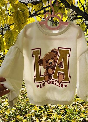 Світшот, кофта на флісі на дівчинку