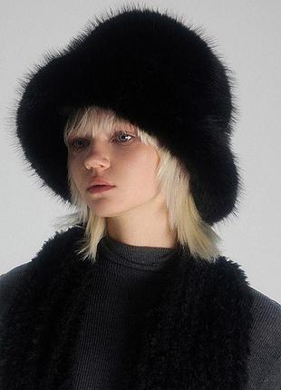 Хутряна шапка панама 🖤