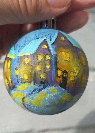 Елочная игрушка ручная роспись