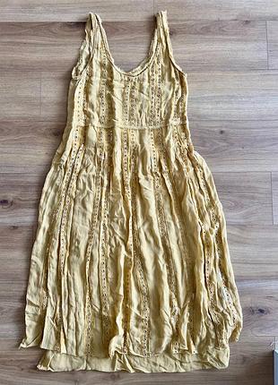 Сукня zara ніжно-жовтого кольору