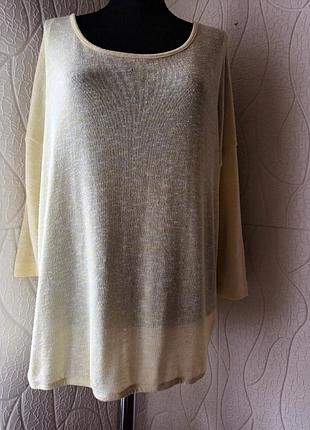 Свитер лёгкий жёлтый reserved оверсайз