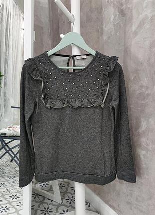 Женская кофточка, лонгслив, свитшот, блуза с рюшами и пердинками