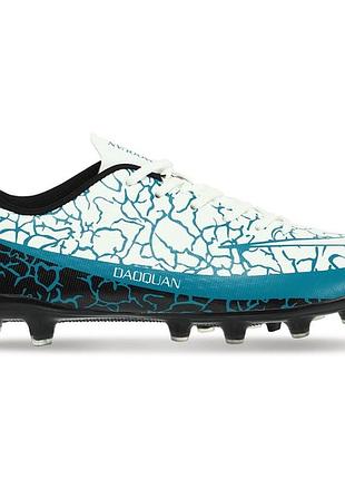 Бутси футбольні zelart daoquan action 2205-b розмір 39 white-black-blue