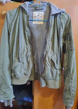 Куртка легкая женская демисезонная хаки размер 34/42