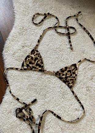 Купальник верх леопардовий принт