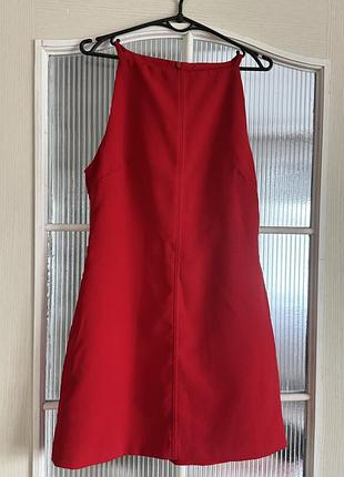Червона коротка сукня від zara