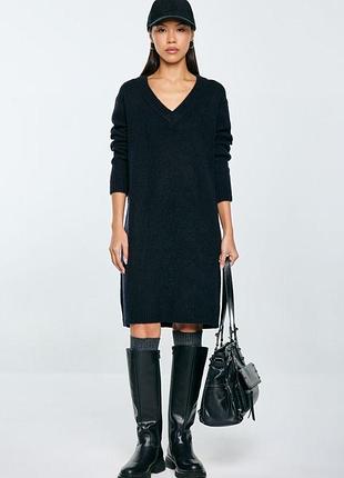 Paul smith black label довгий светр сукня ангора люкс