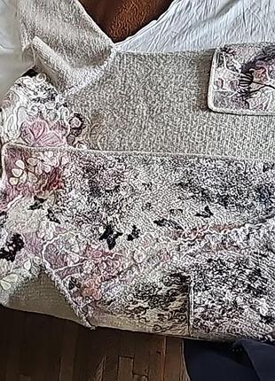 Пальто валяно вязанное