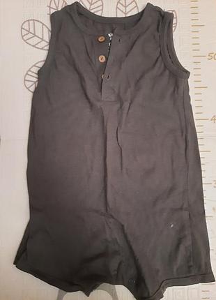 Коричневый песочник без рукавов