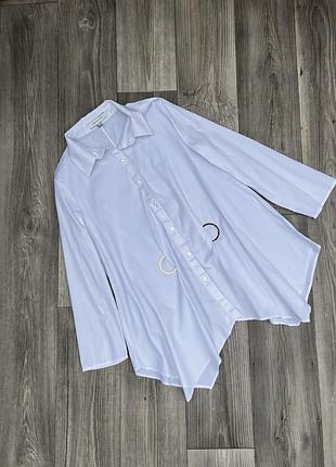 Брендова біла сорочка асиметрична