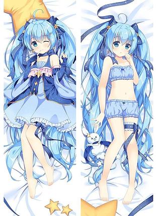 Аниме дакимакура хатсуне мику анимационный проект «vocaloid china» / вокалоид клуб (подушка обнимашка) 120*40
