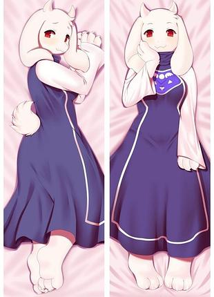 Аниме дакимакура ториэль андертейл (подушка обнимашка) 120*40 см