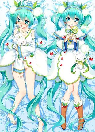 Аниме дакимакура хатсуне мику анимационный проект «vocaloid china» / вокалоид клуб (подушка обнимашка) 120*40