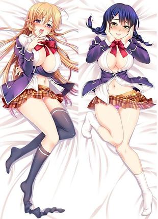 Аниме дакимакура эрина накири / мегуми тадокоро в поисках божественного рецепта (подушка обнимашка) 120*40 см