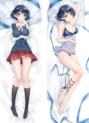 Аниме дакимакура домашняя подружка (подушка обнимашка) 120*40 см