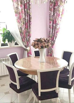 Мягкое стекло 1.5 мм 100 см круг силиконовая прозрачная скатерть на круглый стол, пвх