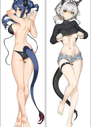 Аніме дакимакура talulah аркнайтс (подушка обнімашка) 120*40 см