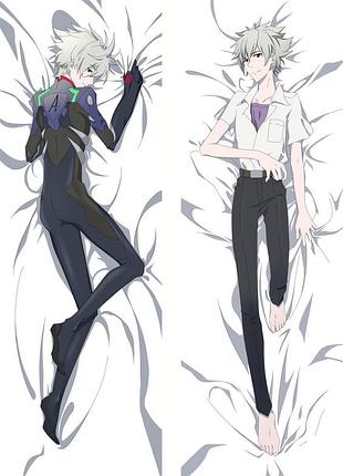 Аніме дакимакура каору нагіса євангеліон нового покоління (подушка обнімашка) 120*40 см