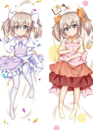 Аниме дакимакура латина ради своей дочери я смогу победить даже короля демонов (подушка обнимашка) 120*40 см