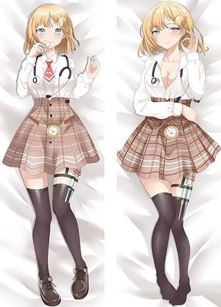 Аниме дакимакура амелия ватсон виртуальный просмотр (подушка обнимашка) 120*40 см