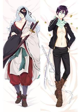 Аниме дакимакура рабо / ято бездомный бог (подушка обнимашка) 120*40 см