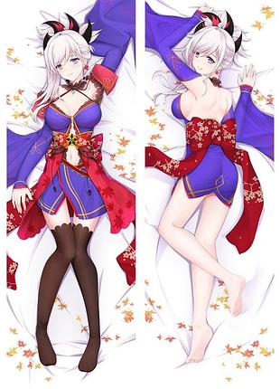 Аниме дакимакура мусаси миямото судьба (подушка обнимашка) 120*40 см