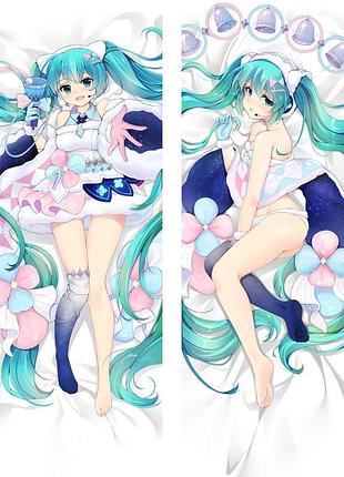 Аниме дакимакура хатсуне мику анимационный проект «vocaloid china» / вокалоид клуб (подушка обнимашка) 120*40