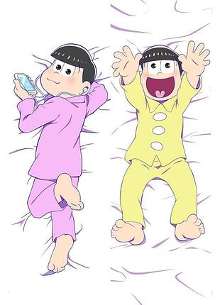 Аниме дакимакура тодомацу мацуно / джушимацу мацуно осомацу (подушка обнимашка) 120*40 см