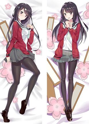 Аниме дакимакура нанако юкисиро девушка-сэнрю (подушка обнимашка) 120*40 см