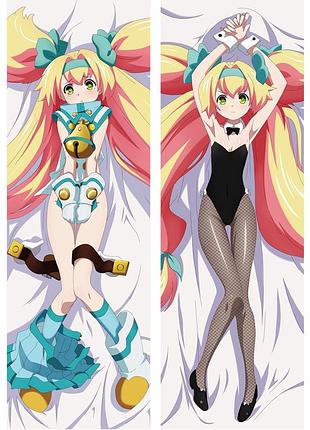 Аниме дакимакура платиновая троица лазурный гримуар: другие воспоминания (подушка обнимашка) 120*40 см