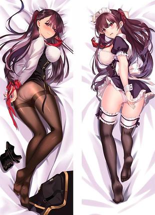 Аниме дакимакура wa2000 девушки на линии фронта (подушка обнимашка) 120*40 см