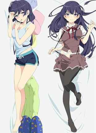 Аніме дакимакура шионэ тогава метод небес (подушка обнімашка) 120*40 см