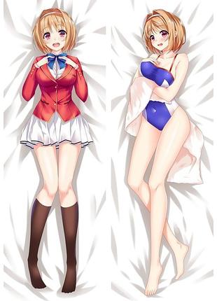 Аниме дакимакура кикё кушида добро пожаловать в класс превосходства (подушка обнимашка) 120*40 см