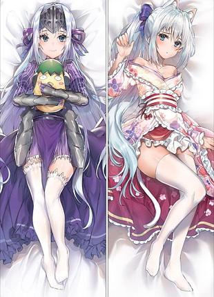 Аниме дакимакура эвкливуд хеллсайт уж не зомби ли это? (подушка обнимашка) 120*40 см