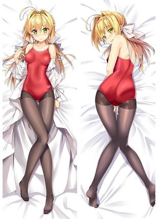 Аніме дакимакура нерон клавдій (сэйбер) доля (подушка обнімашка) 120*40 см