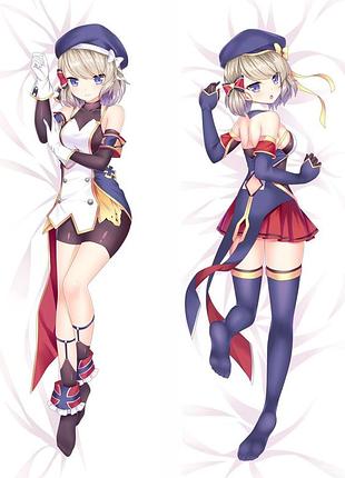 Аниме дакимакура z23 лазурный путь azur lane (подушка обнимашка) 120*40 см