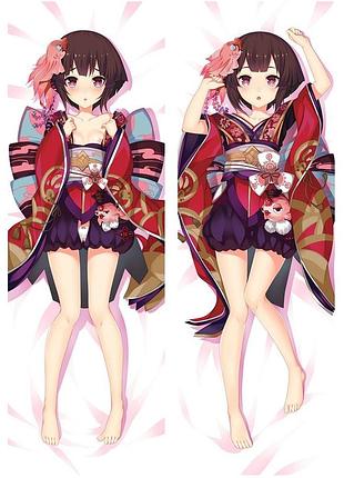 Аниме дакимакура kagura onmyoji (подушка обнимашка) 120*40 см
