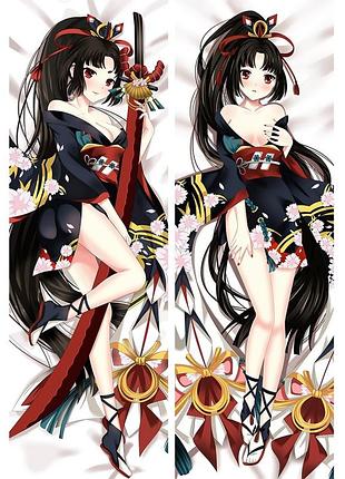 Аниме дакимакура higanbana onmyoji (подушка обнимашка) 120*40 см