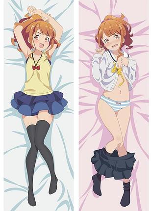 Аниме дакимакура мэгуми джинно эроманга-сэнсэй (подушка обнимашка) 120*40 см 150, 50*150, 50