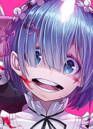 Аниме полотенце re:zero. жизнь в альтернативном мире с нуля 50 на 90 см, код 133