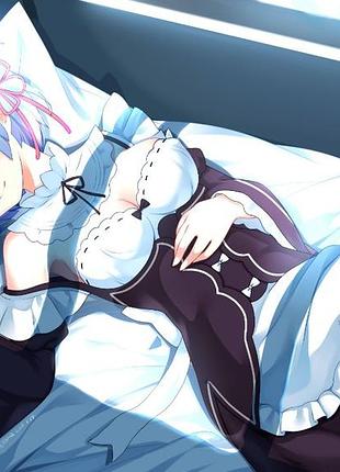Аниме полотенце re:zero. жизнь в альтернативном мире с нуля 78 на 140 см, код 134