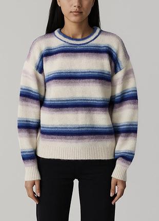Мохеровий светр у смужку